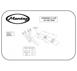 Marving K/3415/NC Kawasaki Z 1100 Gp Uni-trak