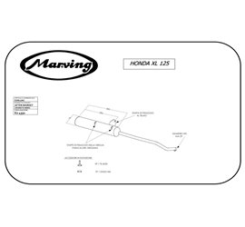 Marving EDR/1/NC Honda Xl / Xls 125 Amortiguador doble